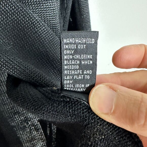 JOSEPHINE CHAUS Open-Front Cardigan 1XSilk Blend Black Beige Bronze Knit Sweater - Picture 8 of 12